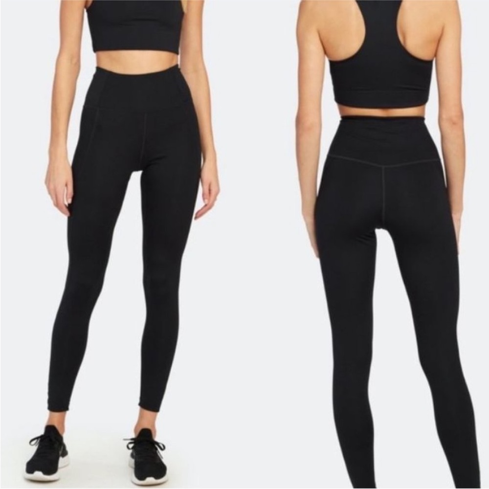 GIRLFRIEND COLLECTIVE REVOLVE HIGH WAIST BLACK LEGGING PANTS S